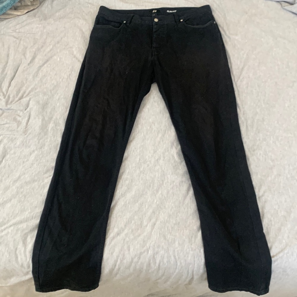 Slim Fit H&M Black Pants